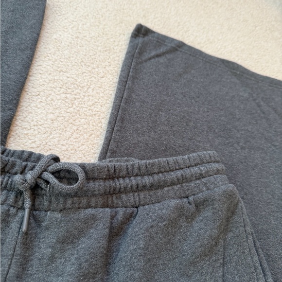 BP. Baggy Wide Leg Sweatpants Grey Medium Charcoal Heather - Picture 4 of 7